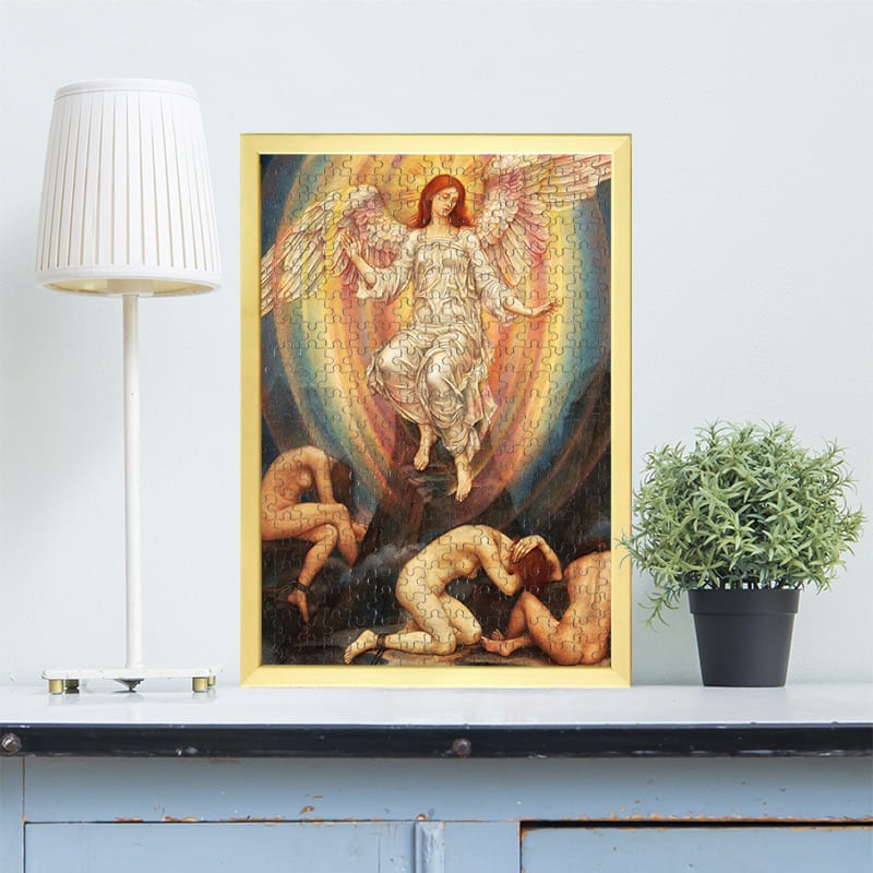 光は暗闇の中で輝いている。暗闇は光を理解しなかった。 イーヴリン・ド・モーガン ジグソーパズル アートパズル パズル