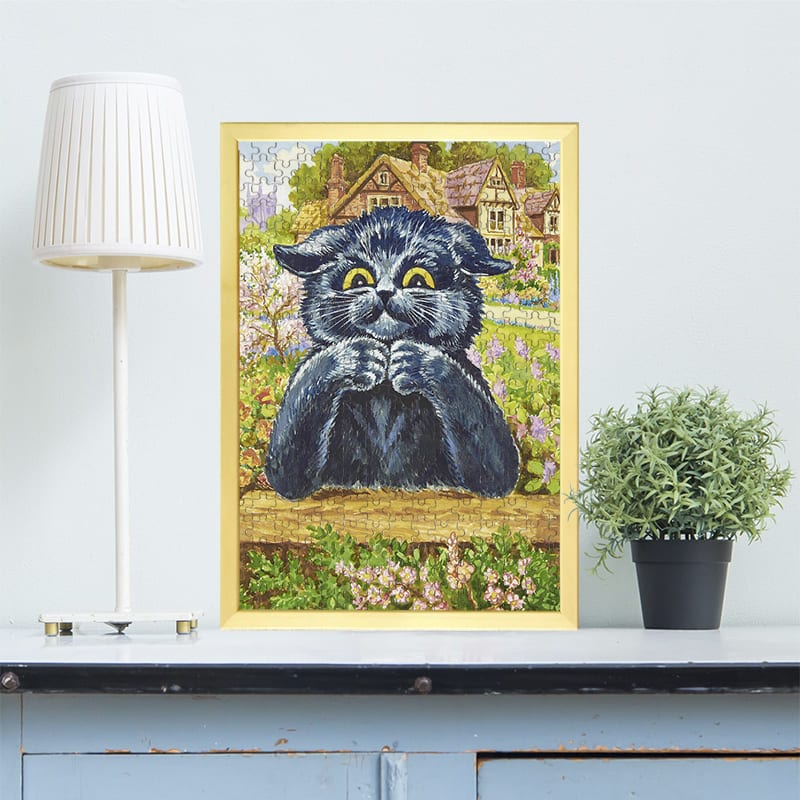 庭にいる黒猫 ルイス・ウェイン ジグソーパズル アートパズル パズル