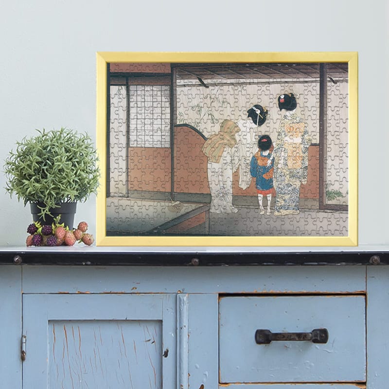 元箱根見南山荘風景 つつじ庭より冨士を見る 川瀬巴水 ジグソーパズル