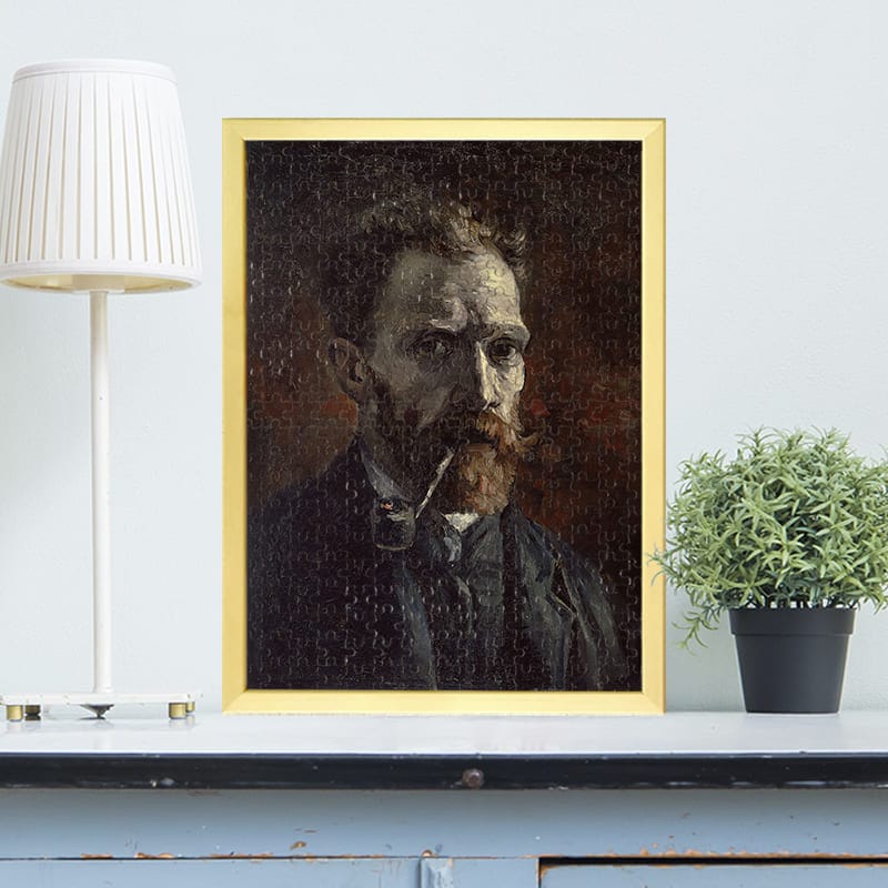パイプをくわえた自画像（1886年） フィンセント・ファン・ゴッホ ジグソーパズル アートパズル パズル
