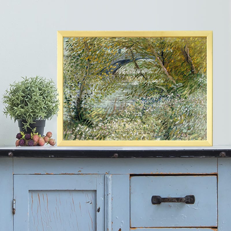 春のセーヌ川の川岸とクリシー橋 フィンセント・ファン・ゴッホ ジグソーパズル アートパズル パズル