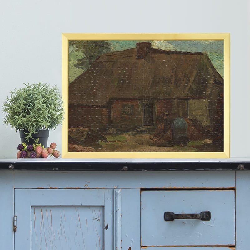 鋤仕事をする農婦のいる家 フィンセント・ファン・ゴッホ ジグソーパズル アートパズル パズル