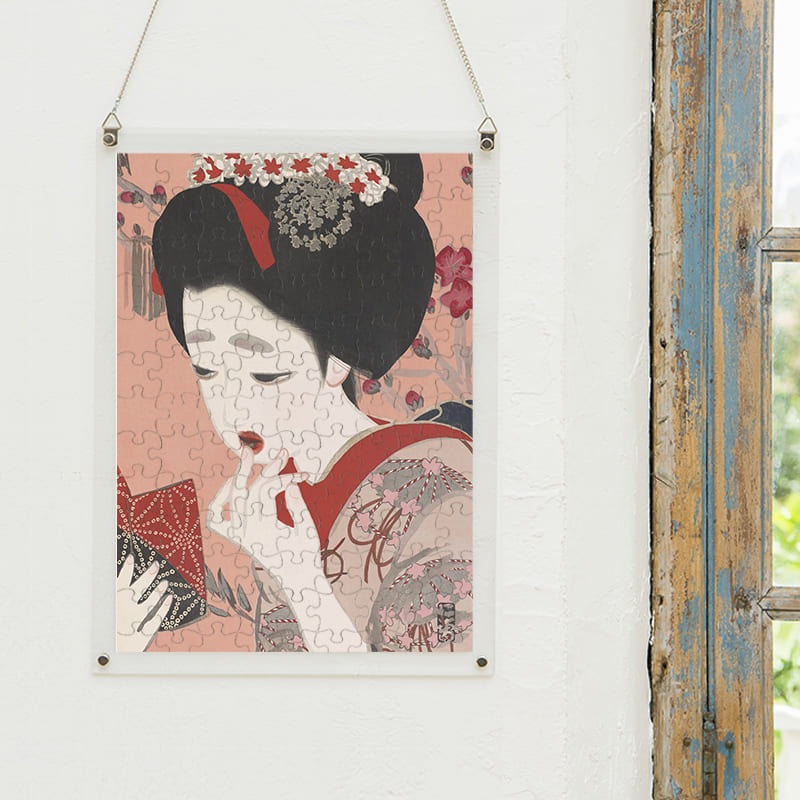 新浮世絵美人合 三月 口紅 北野恒富 ジグソーパズル アートパズル