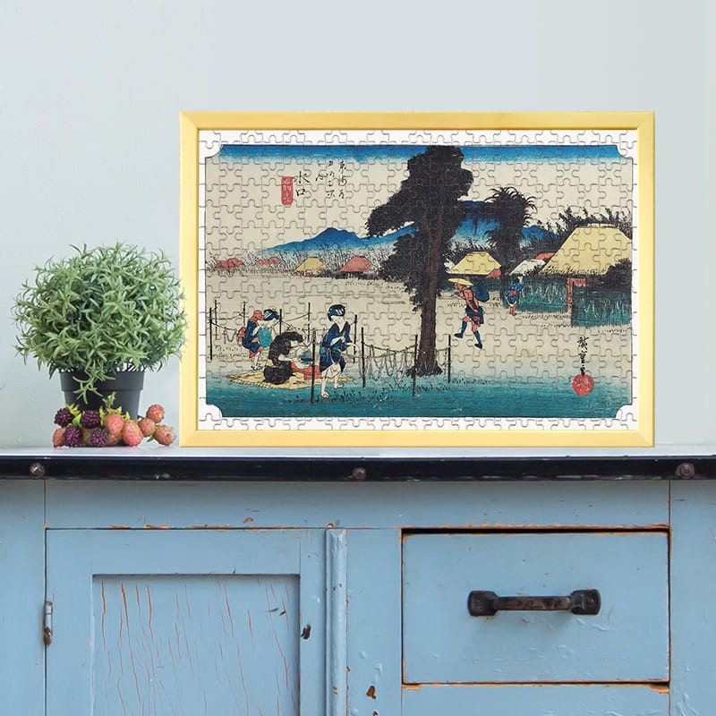 東海道五十三次 水口宿 名物干瓢 歌川広重 ジグソーパズル アートパズル パズル