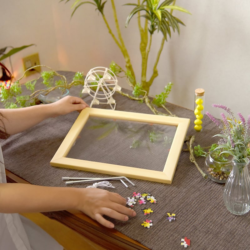 パズル 専用 フレーム 額縁 枠 【木製フレーム Mサイズ用】