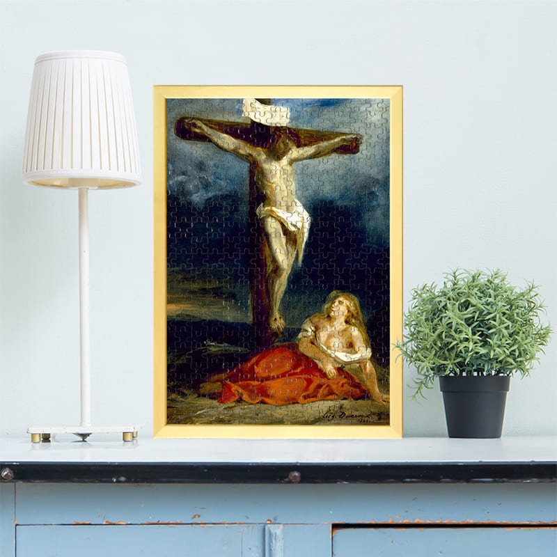 十字架の下のマグダラの聖マリア ウジェーヌ・ドラクロワ ジグソーパズル アートパズル パズル