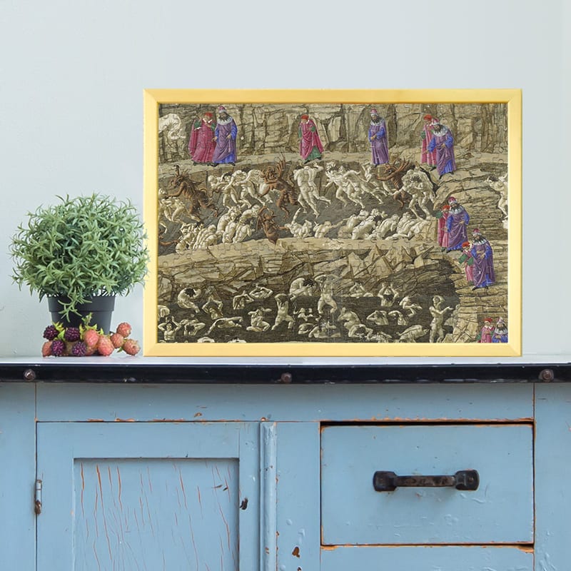 ダンテ 「神曲 地獄篇 第18歌」 サンドロ・ボッティチェッリ ジグソーパズル アートパズル パズル