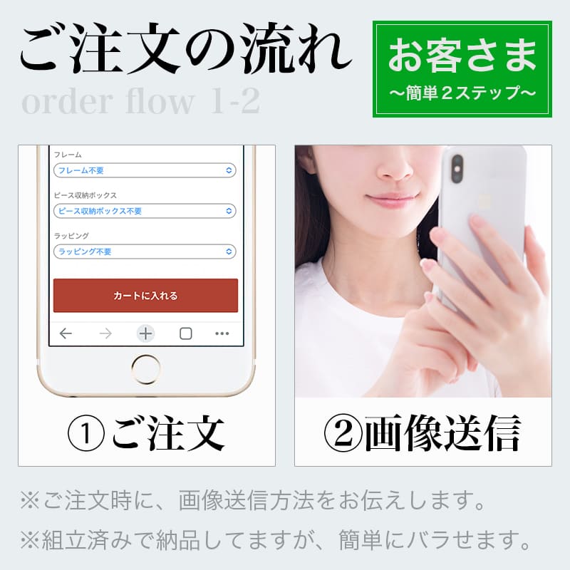 カラー モノクロ 白黒 1枚の写真から2個のジグソーパズル ★ニコイチパズル Sサイズ★
