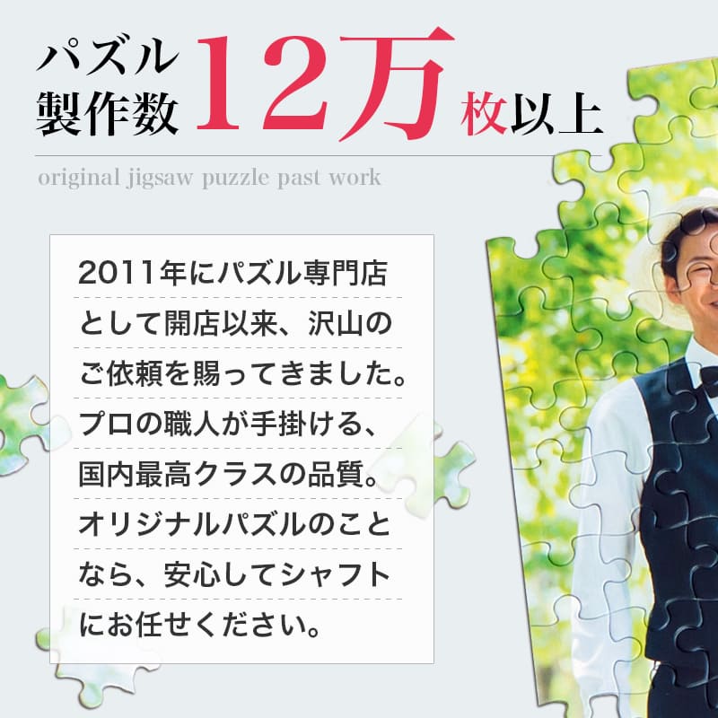 写真でパズル作成 簡単 カンタン 高齢者 幼児 台紙印刷 楽しい 認知症予防 知育玩具 ガイド付きパズル ★Sサイズ★