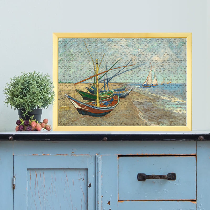 サントマリーの浜辺の釣り舟 フィンセント・ファン・ゴッホ ジグソーパズル アートパズル パズル