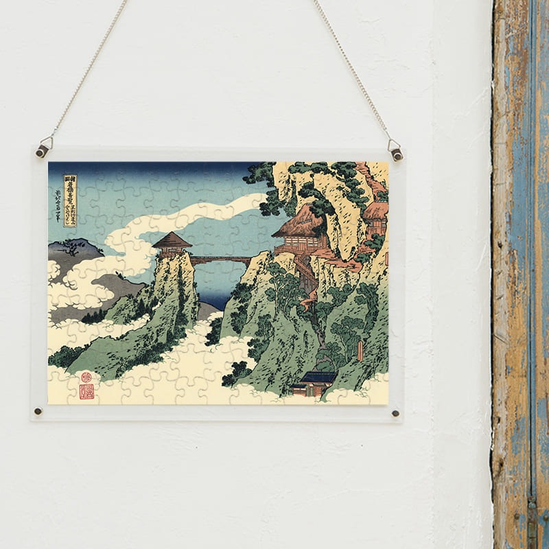 諸国名橋奇覧 足利行動山 くものかけはし 葛飾北斎 ジグソーパズル アートパズル パズル