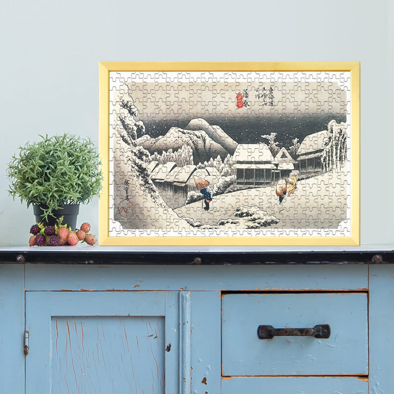 東海道五十三次 蒲原宿 夜之雪 歌川広重 ジグソーパズル アートパズル パズル