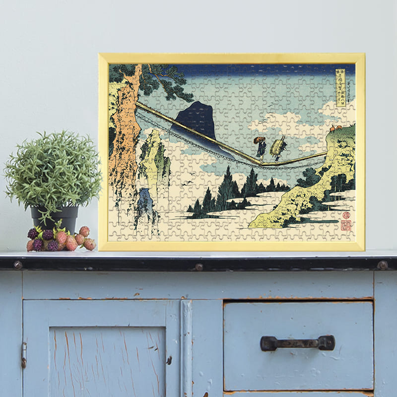 諸国名橋奇覧 飛越の堺つりはし 葛飾北斎 ジグソーパズル アートパズル パズル