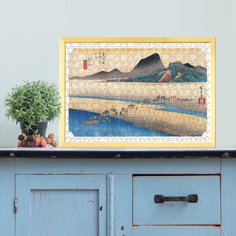 東海道五十三次 金谷宿 大井川遠岸 歌川広重 ジグソーパズル アートパズル パズル