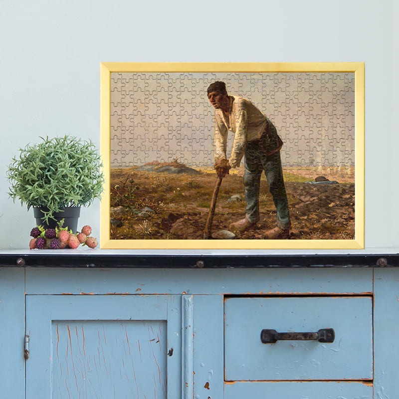 鍬を持つ男 ジャン＝フランソワ・ミレー ジグソーパズル アートパズル パズル