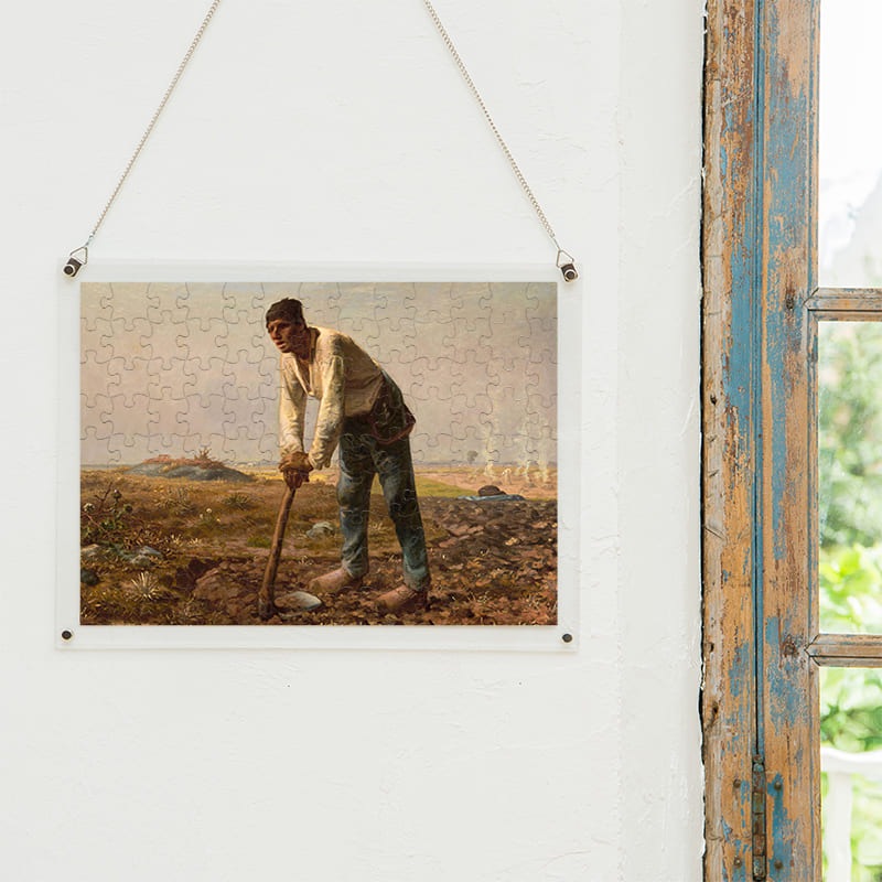 鍬を持つ男 ジャン＝フランソワ・ミレー ジグソーパズル アートパズル パズル