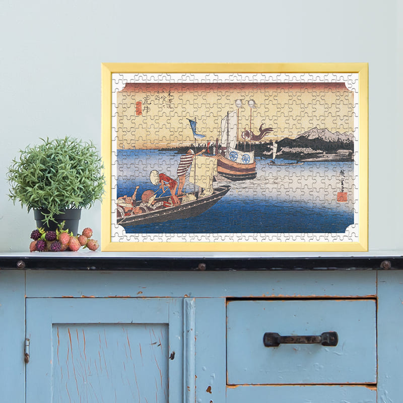 東海道五十三次 荒井宿 渡舟ノ図 歌川広重 ジグソーパズル アートパズル パズル