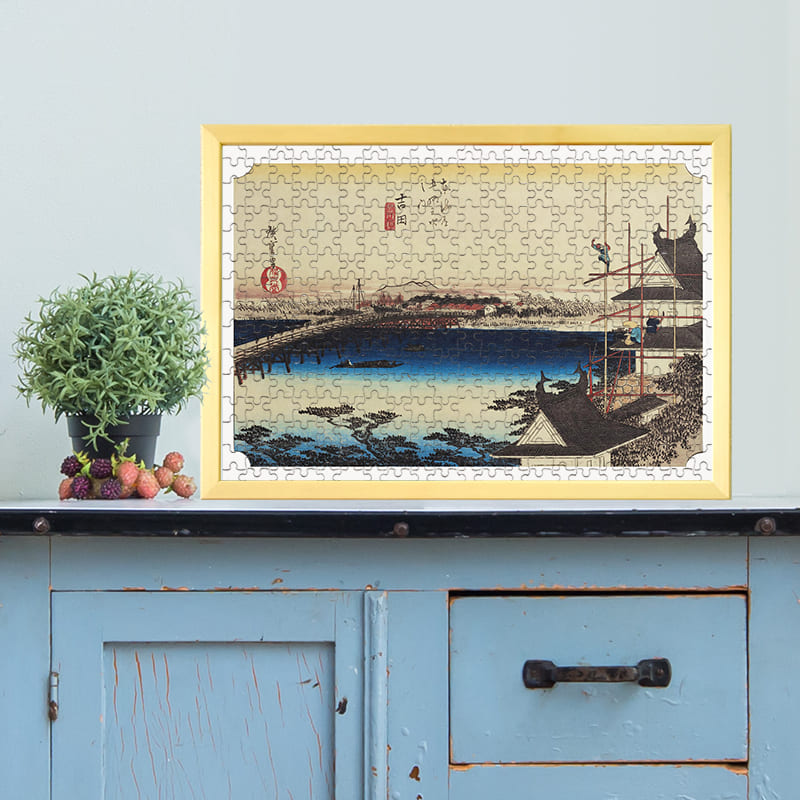 東海道五十三次 吉田宿 豊川ノ橋 歌川広重 ジグソーパズル アートパズル パズル