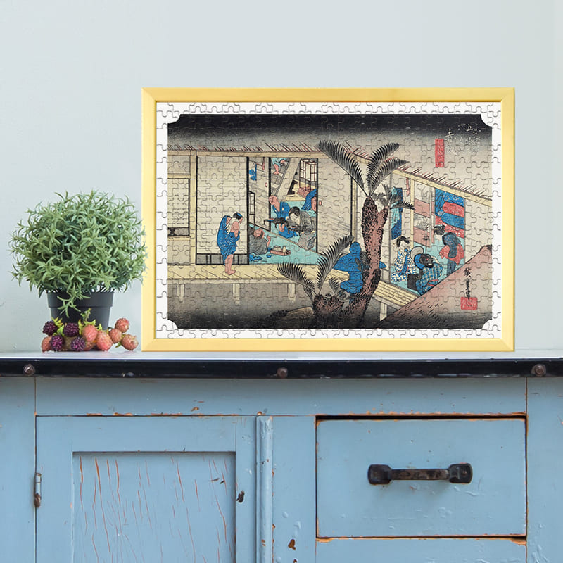東海道五十三次 赤阪宿 旅舎招婦ノ図 歌川広重 ジグソーパズル アートパズル パズル