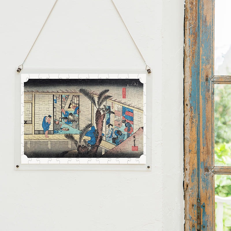 東海道五十三次 赤阪宿 旅舎招婦ノ図 歌川広重 ジグソーパズル アートパズル パズル