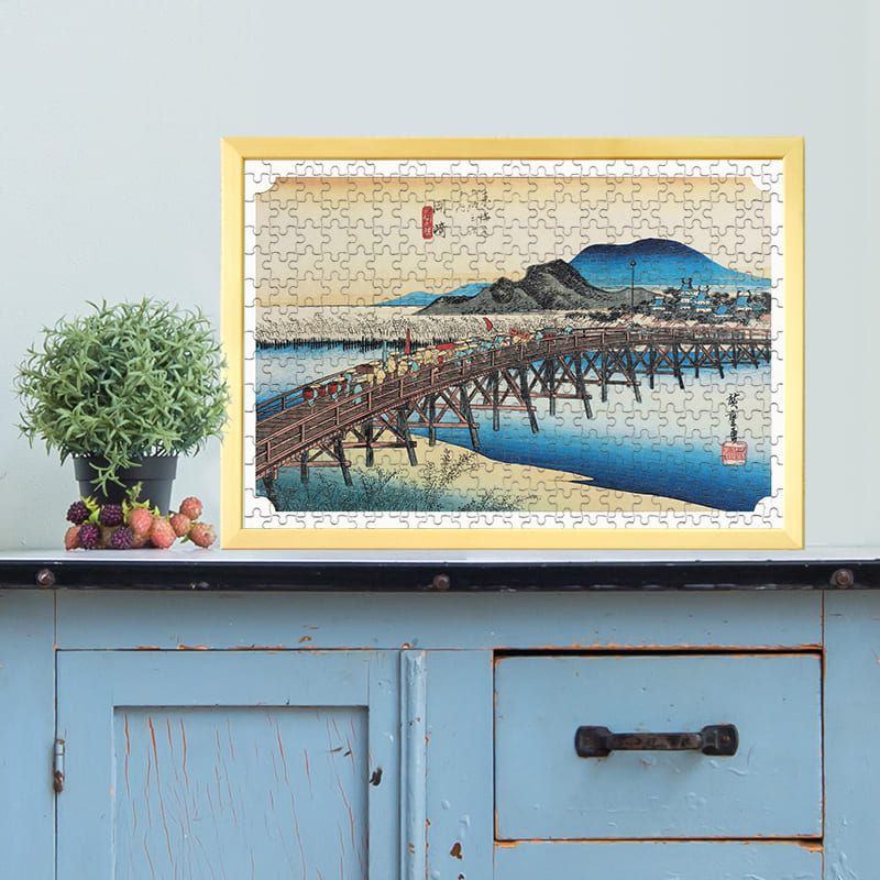 東海道五十三次 岡崎宿 矢矧之橋 歌川広重 ジグソーパズル アートパズル パズル