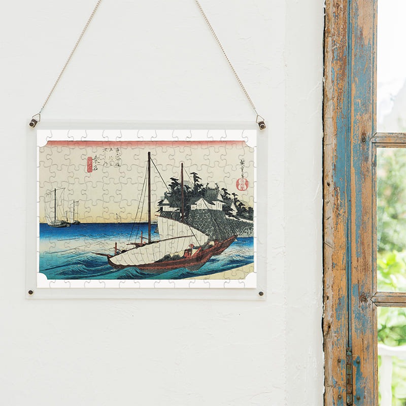 東海道五十三次 桑名宿 七里渡口 歌川広重 ジグソーパズル アートパズル パズル
