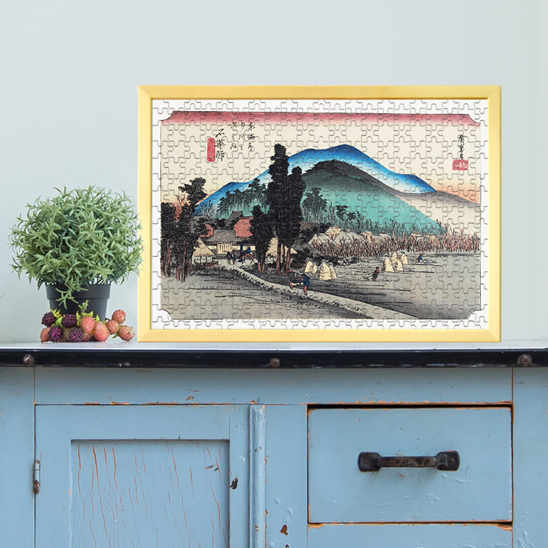 東海道五十三次 石薬師宿 石薬師寺 歌川広重 ジグソーパズル アートパズル パズル