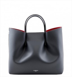 LEATHER HANDBAG　BORSAMANO_0006_GR　COLOR: GREY
