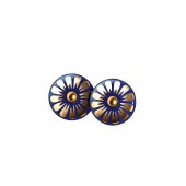 BLOOM stud【ULTRAMARINE / GOLD】