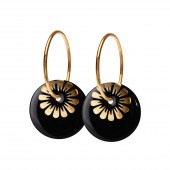 BLOOM hoop【BLACK / GOLD】