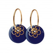 FLORA hoop【ULTRAMARINE / GOLD】