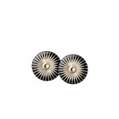 SPLASH stud【BLACK / SILVER】