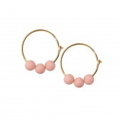 GLOW hoop trio【DUSTY ROSE】