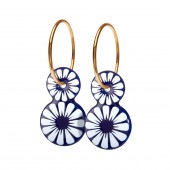 BLOOM dotty hoop【ULTRAMARINE / WHITE】