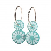 BLOOM dotty hoop【AQUAMARINE / WHITE】