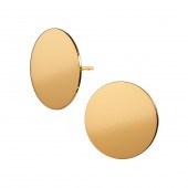 CUT circle stud【GOLD】|ピアス