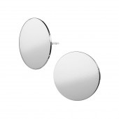 CUT circle stud【SILVER】|ピアス