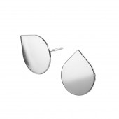 CUT drop stud【SILVER】|ピアス