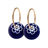 FLORA hoop【ULTRAMARINE / WHITE】