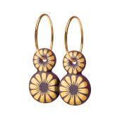 BLOOM dotty hoop【BORDEAUX / GOLD】