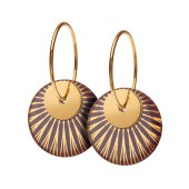 SPLASH duo hoop【BORDEAUX / GOLD】