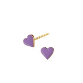 HEART stud tiny【PURPLE】