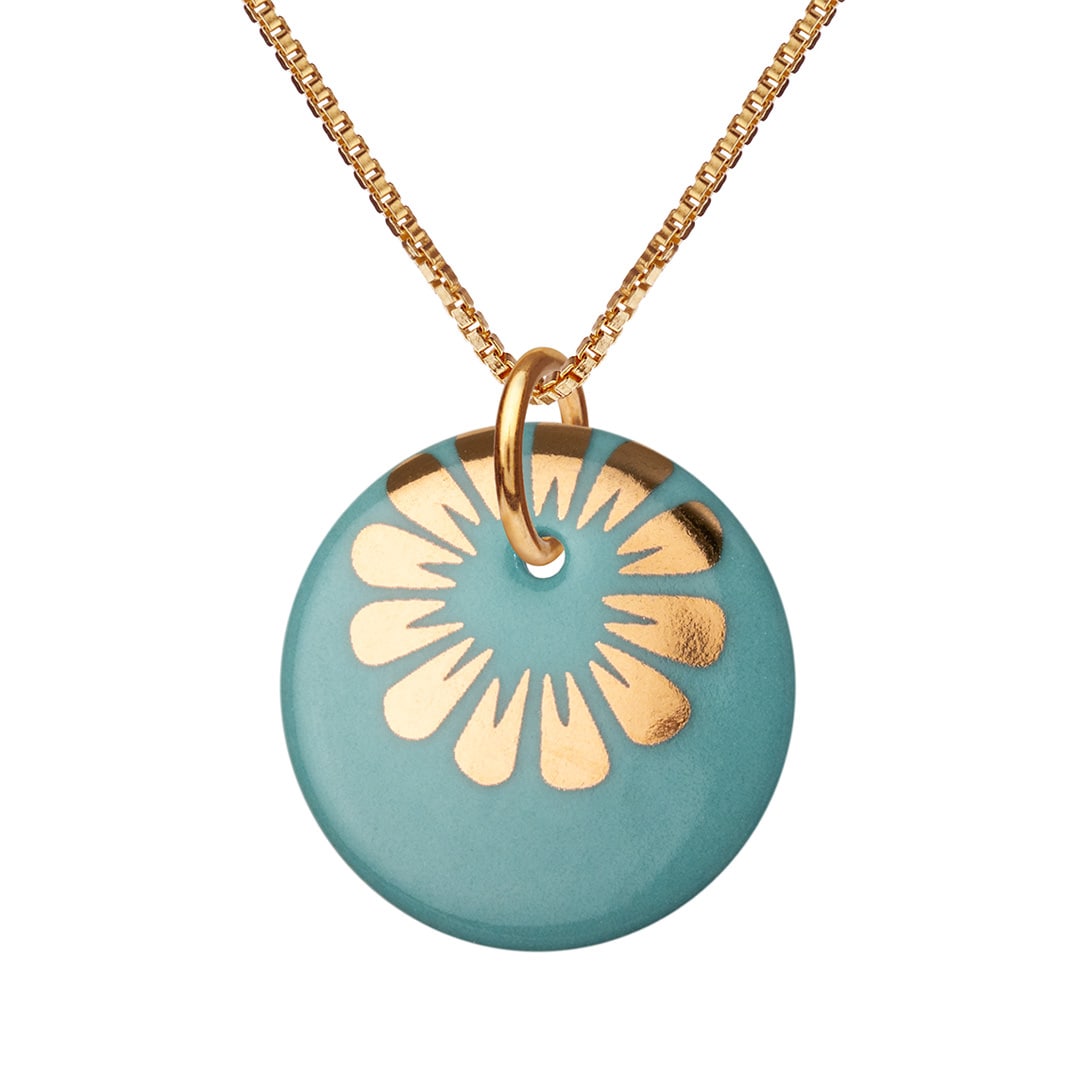 BLOOM necklace 45cm【AQUAMARINE】 | 北欧アクセサリー「シェアニング