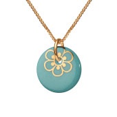 FLORA necklace 45cm【AQUAMARINE】