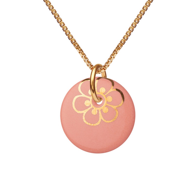 FLORA necklace 45cm【PEACH】