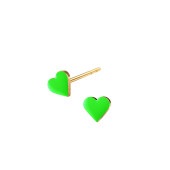 HEART stud tiny【NEON GREEN】