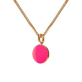 SPOT necklace 45cm【NEON PINK】