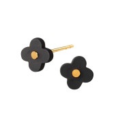 AURA stud【BLACK / GOLD】