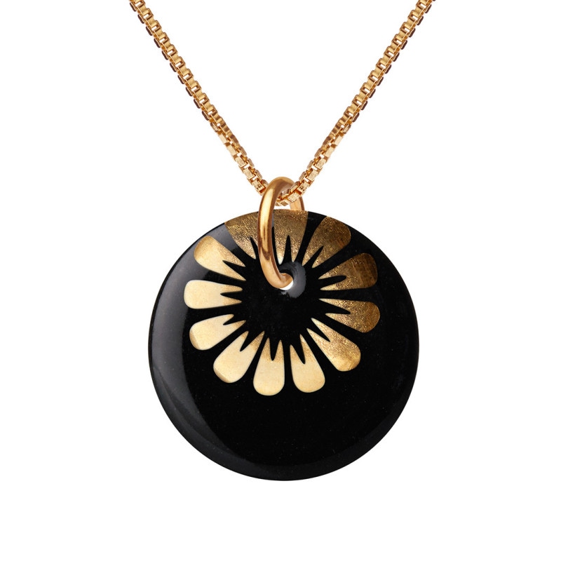 BLOOM necklace 45cm【BLACK】