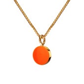 SIGN necklace 45cm【NEON ORANGE / GOLD】